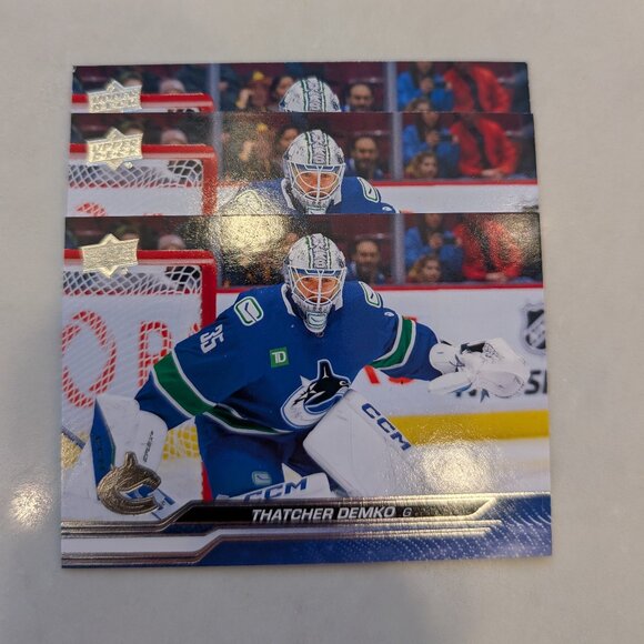 2023-24 Upper Deck Series 2 Hockey Cards Vancouver Canucks - Picture 2 of 6